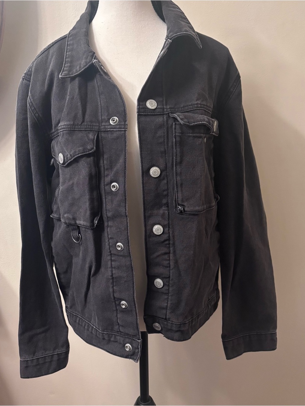 PacSun Black Lightweight Utility Shirt Jacket